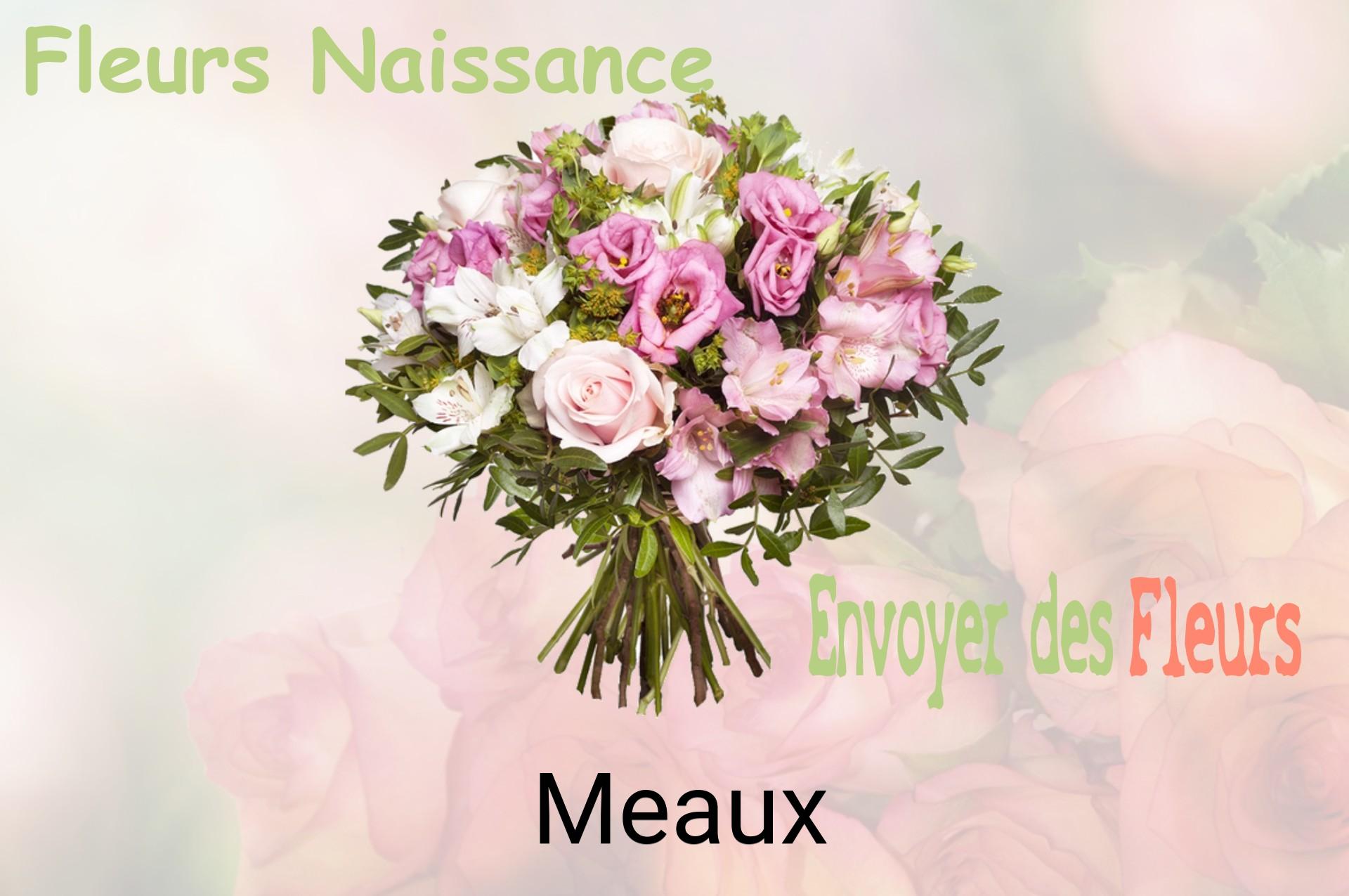 Bouquet de fleurs de naissance livré à Meaux