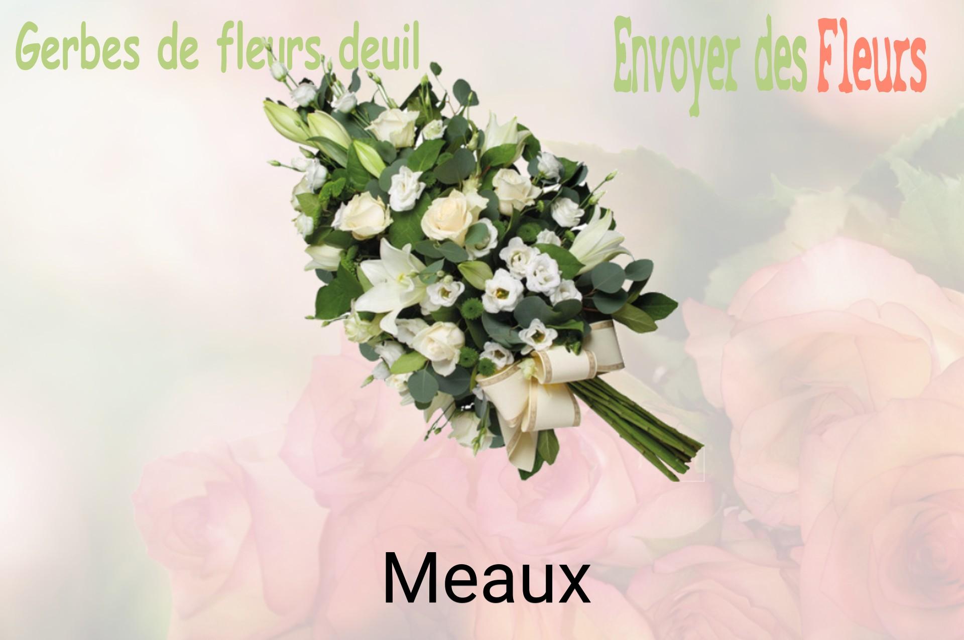 Gerbe de fleurs de deuil livrée à Meaux